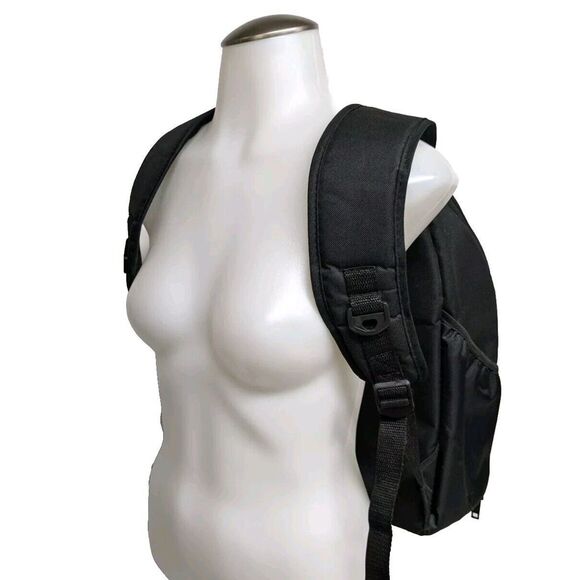 Ultimax Camera DSLR Padded Backpack / Bag Pockets Hoop N Loop Black - Picture 3 of 8